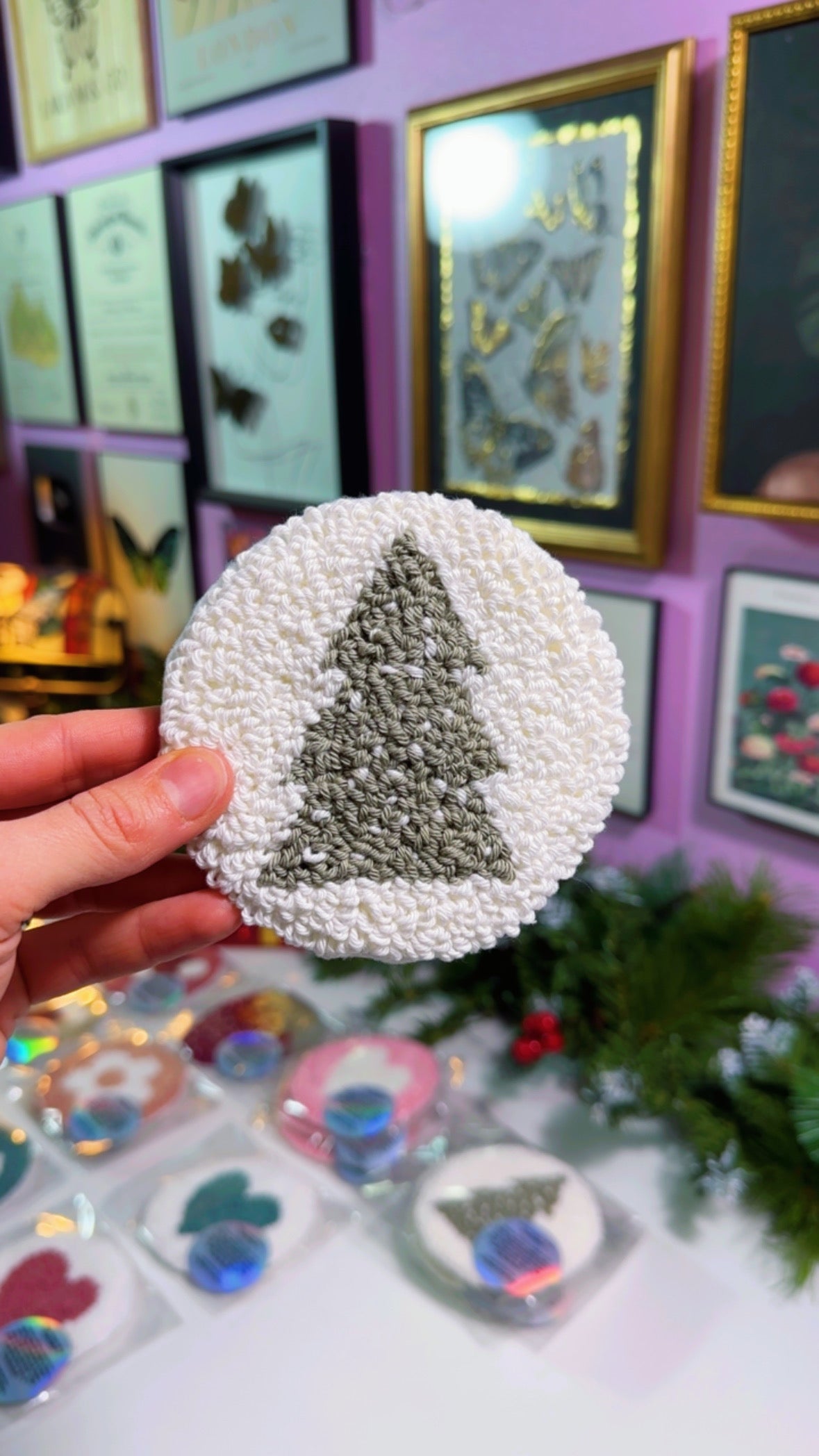 Christmas Tree Handmade Coaster