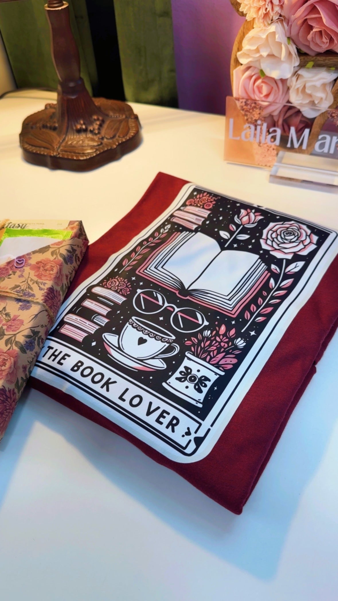 *New* Book Lover T-shirt + Book