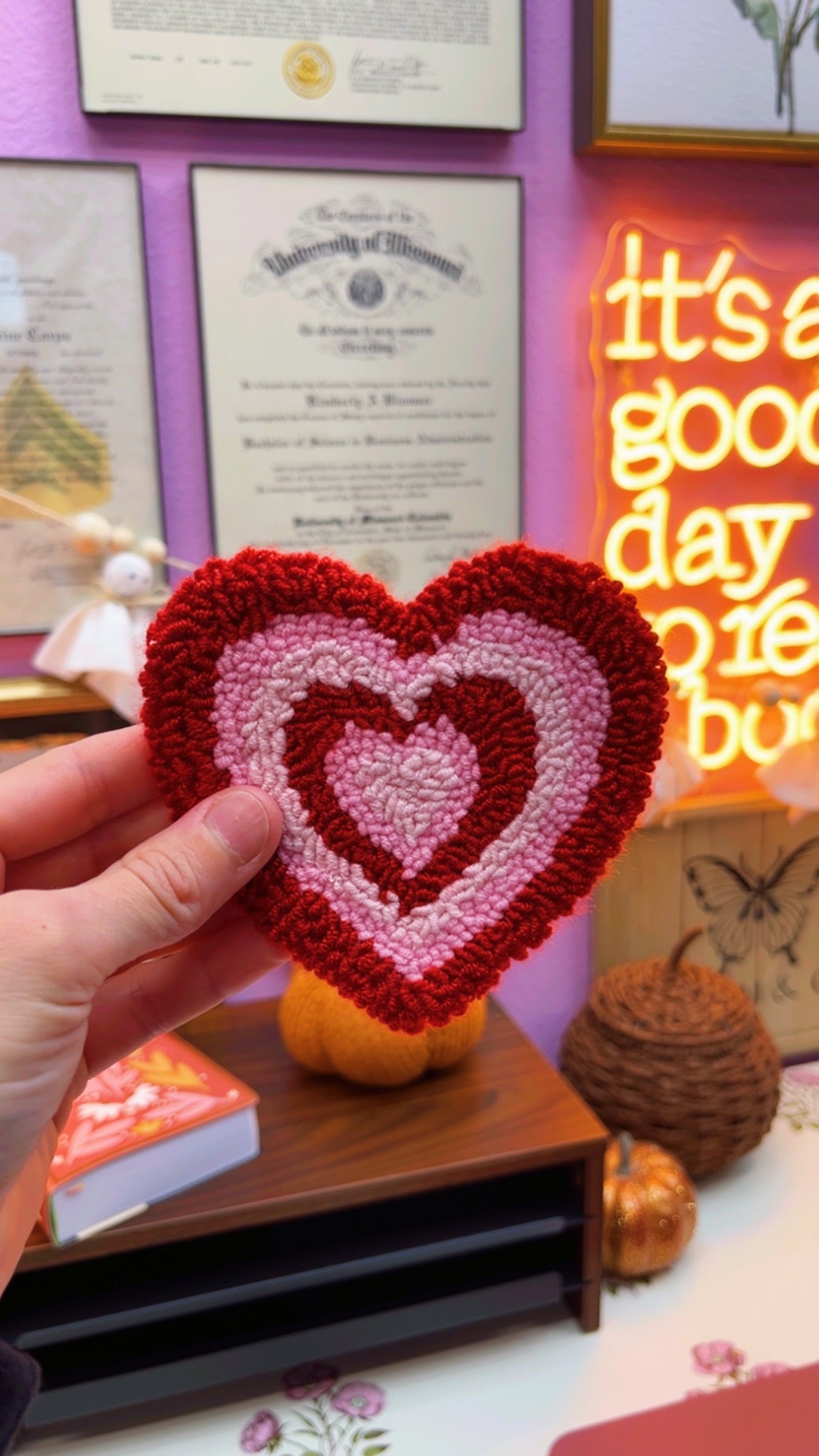 Heart Mug Rug Coaster