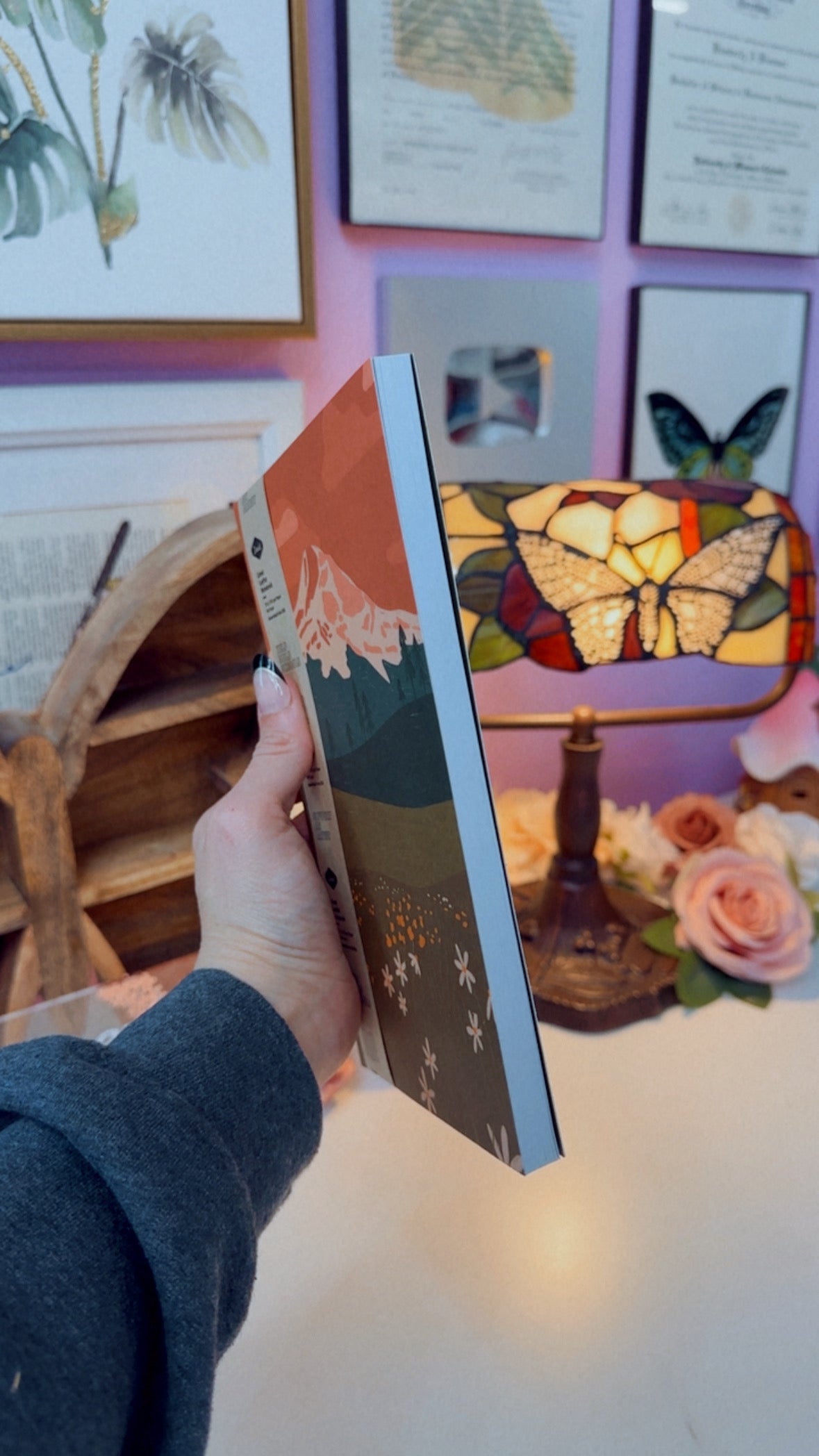 Rosy Mountain Layflat Notebook