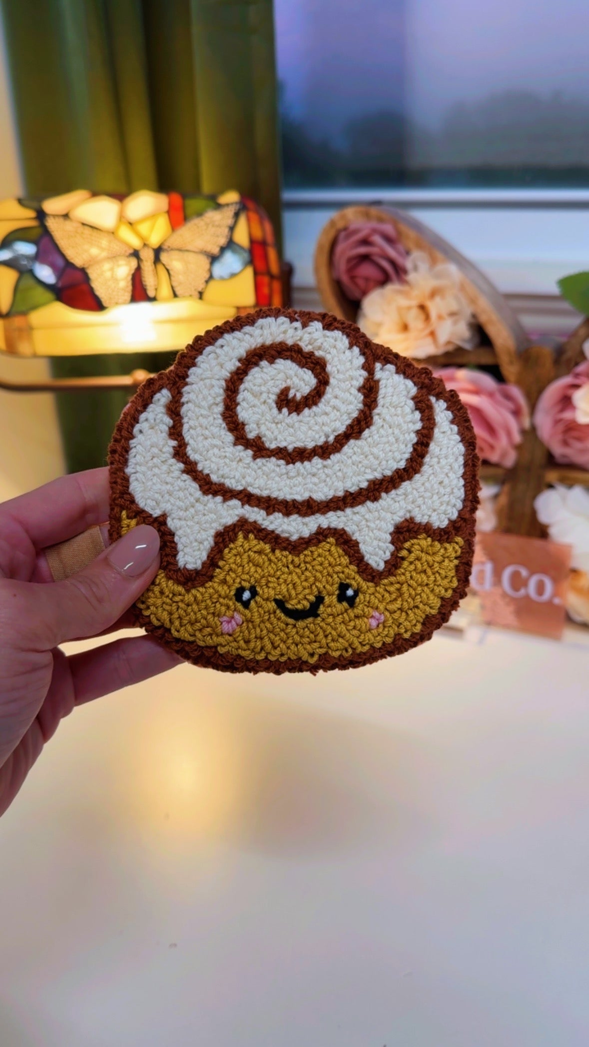 Honey Bun Mug Rug Coaster