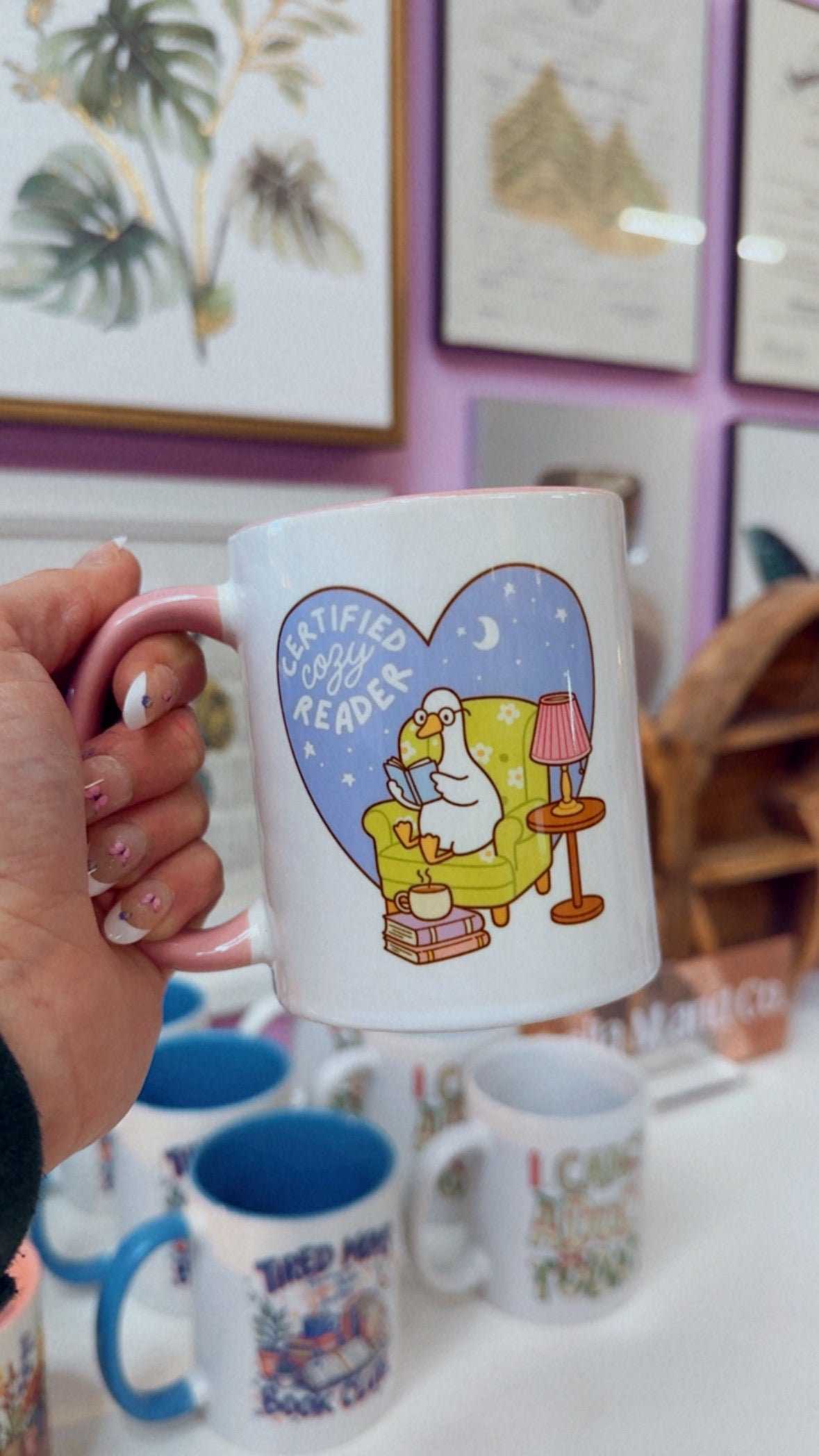 Cozy Reader 11 oz Mug (white Handle)