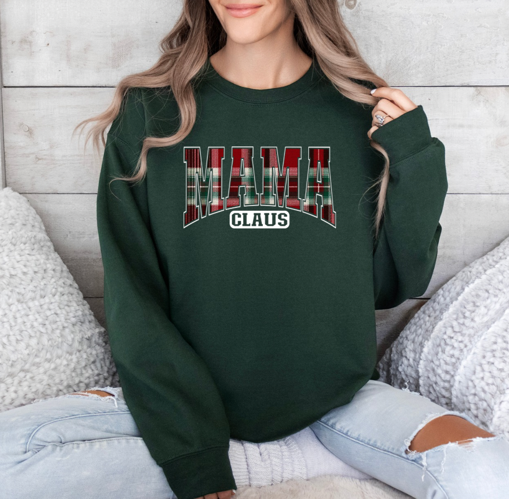 Mama Claus Crewneck (Forest)