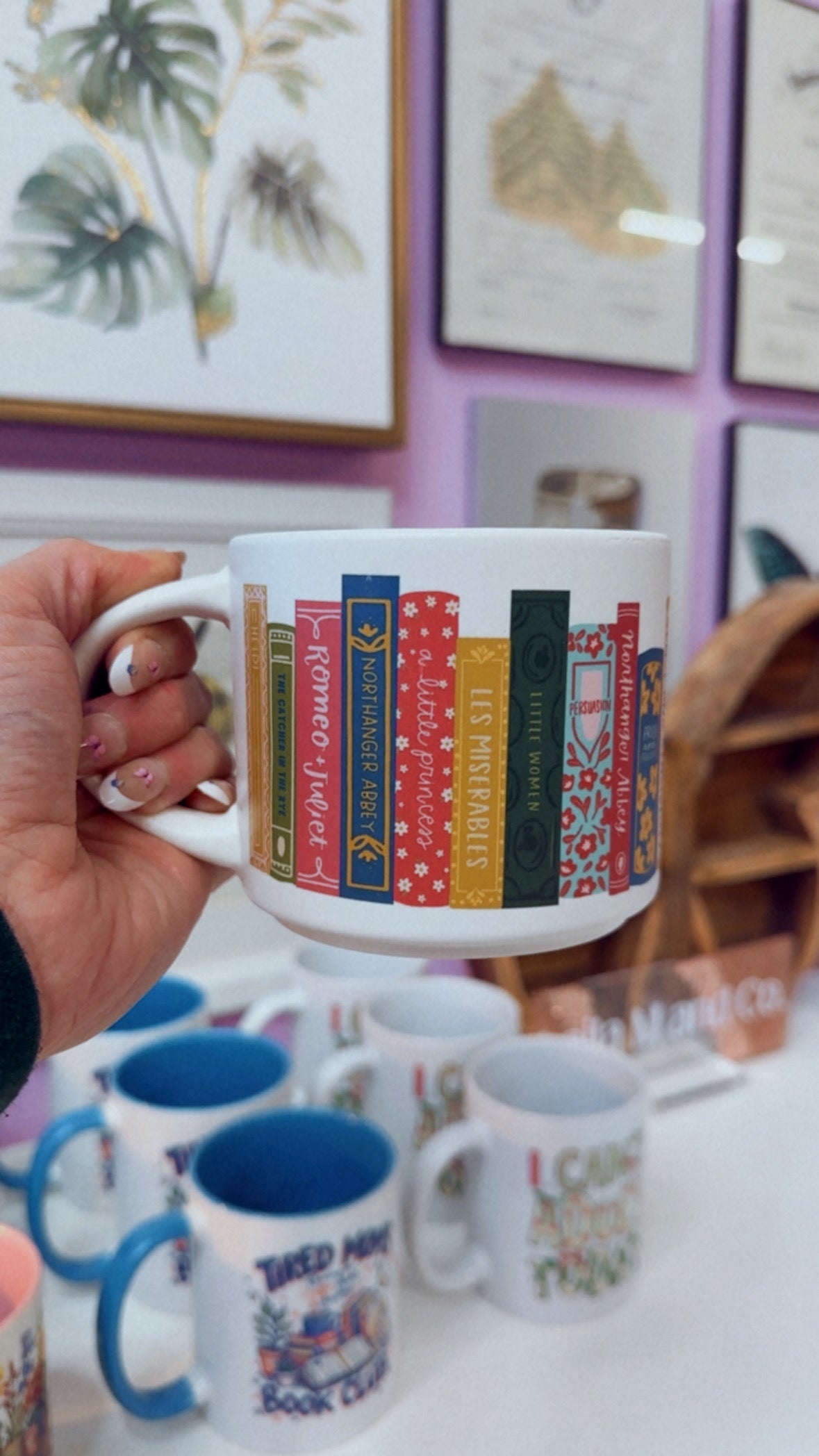 Bookish Coffee Mug 14 oz (White)