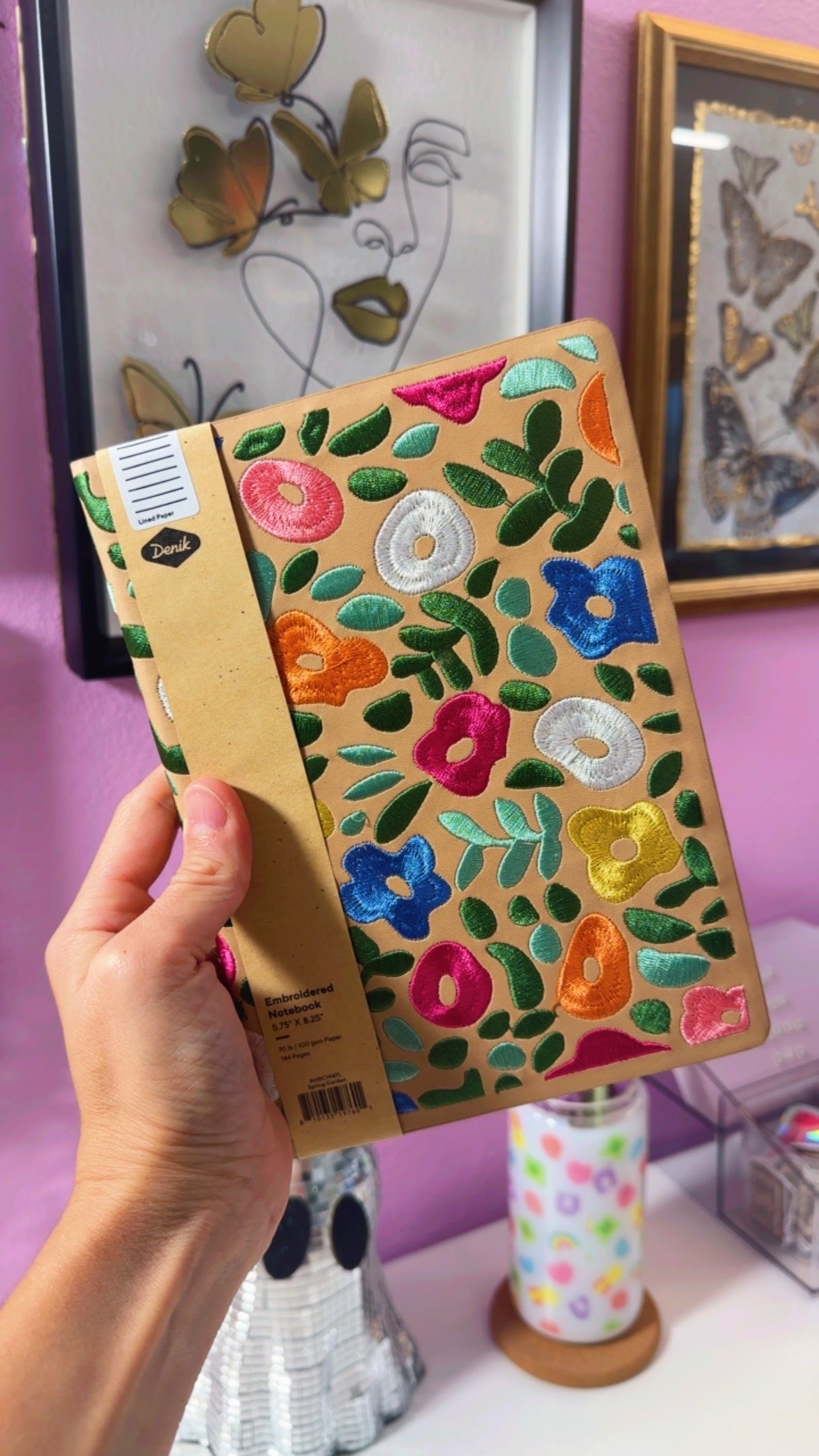 Spring Garden Embroidered Journal