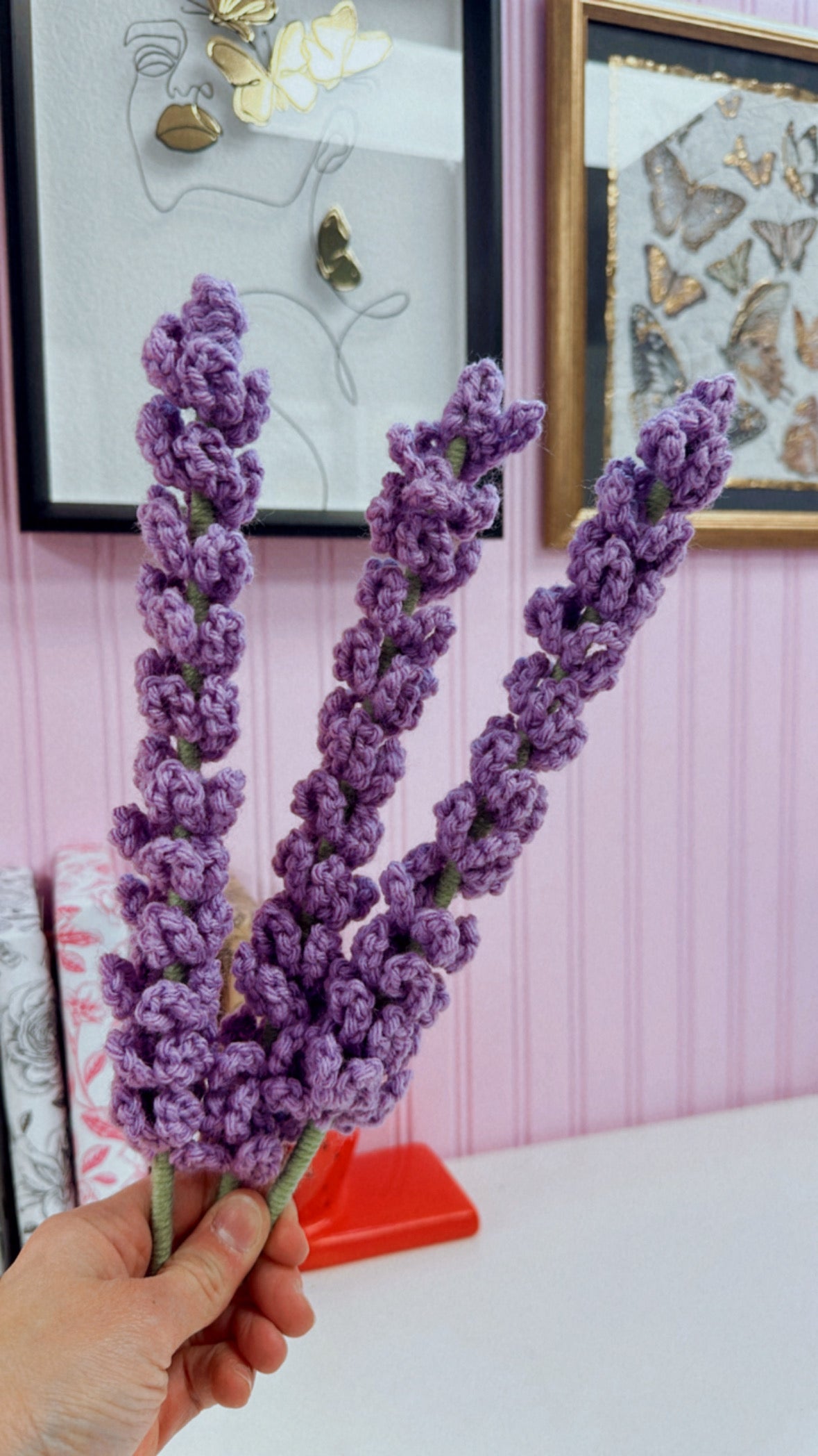 Crochet Dark Lavender Flower (1)