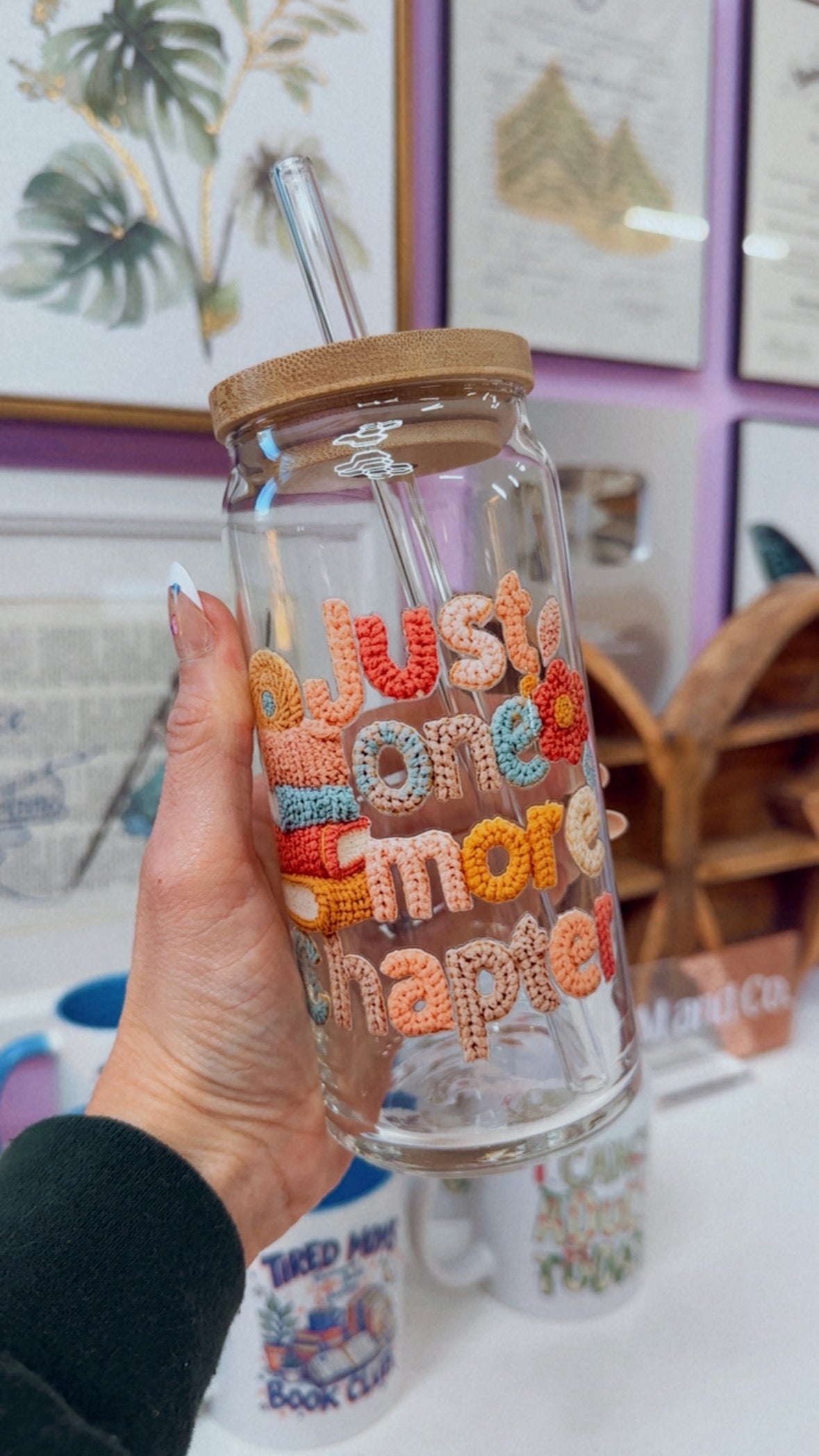 Just One More Chapter 20 oz Glass