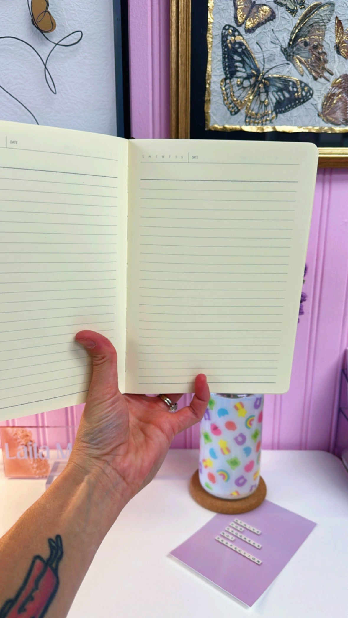 Butterfly Embroidered Journal