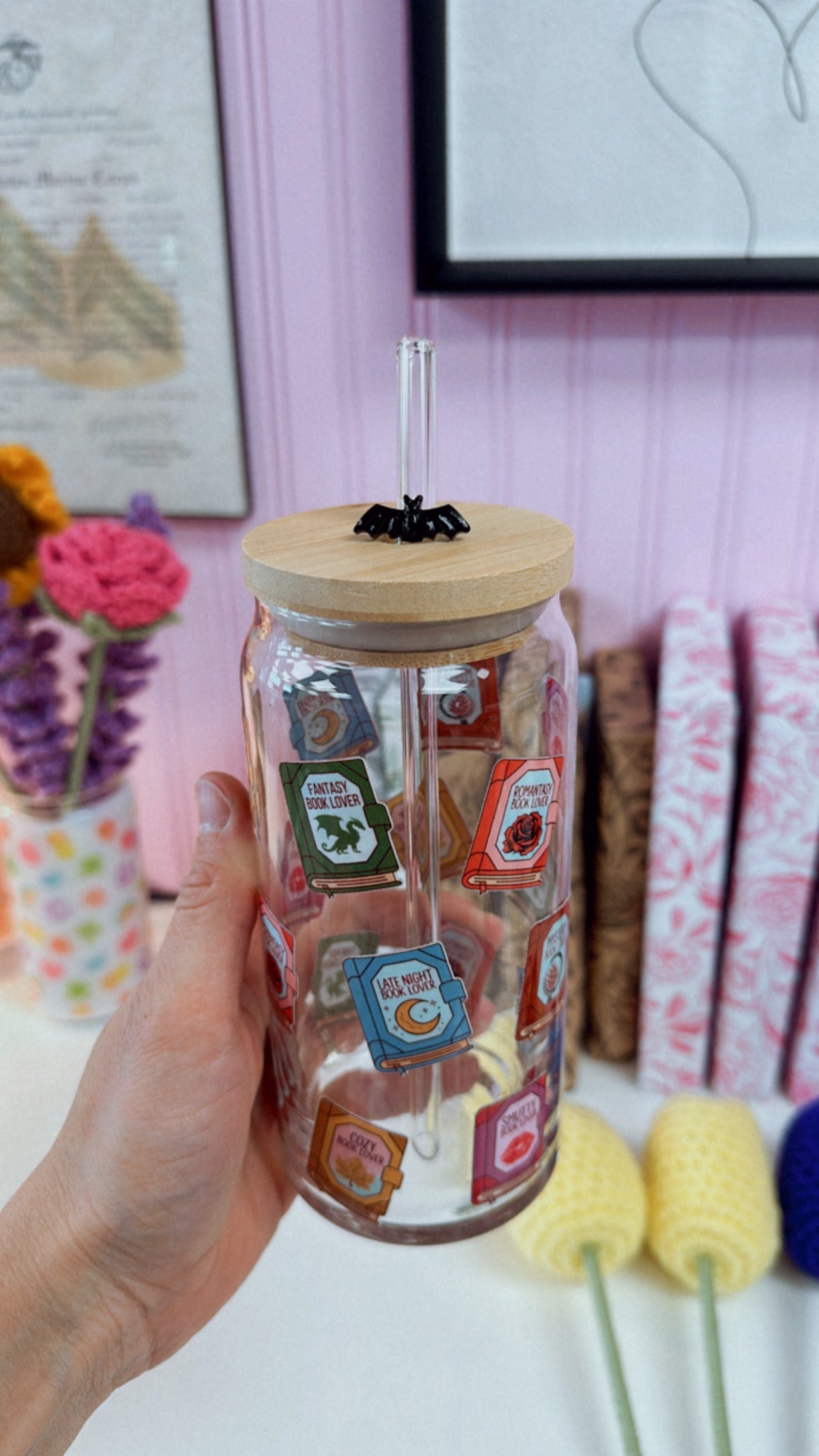Fantasy Books 20 oz Glass