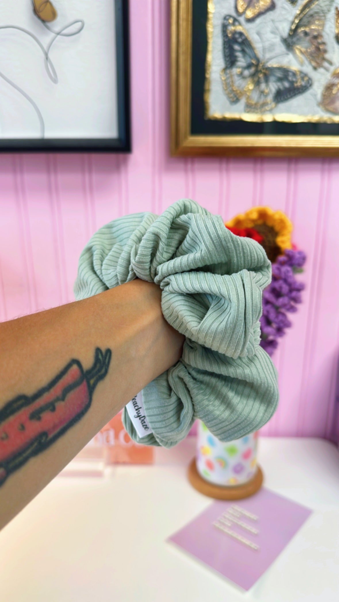 Sage XL Scrunchie