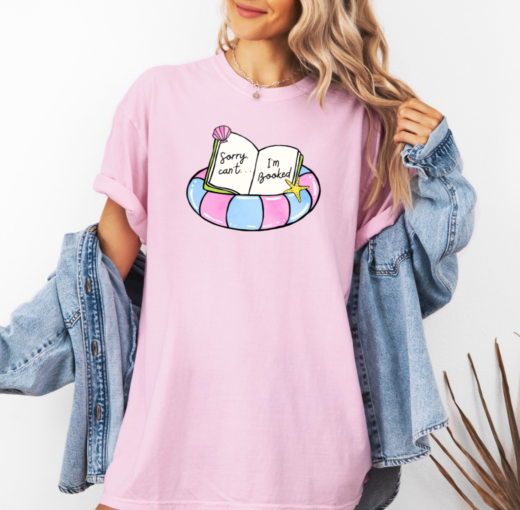 Sorry Can’t, I’m Booked T-shirt (Pink)