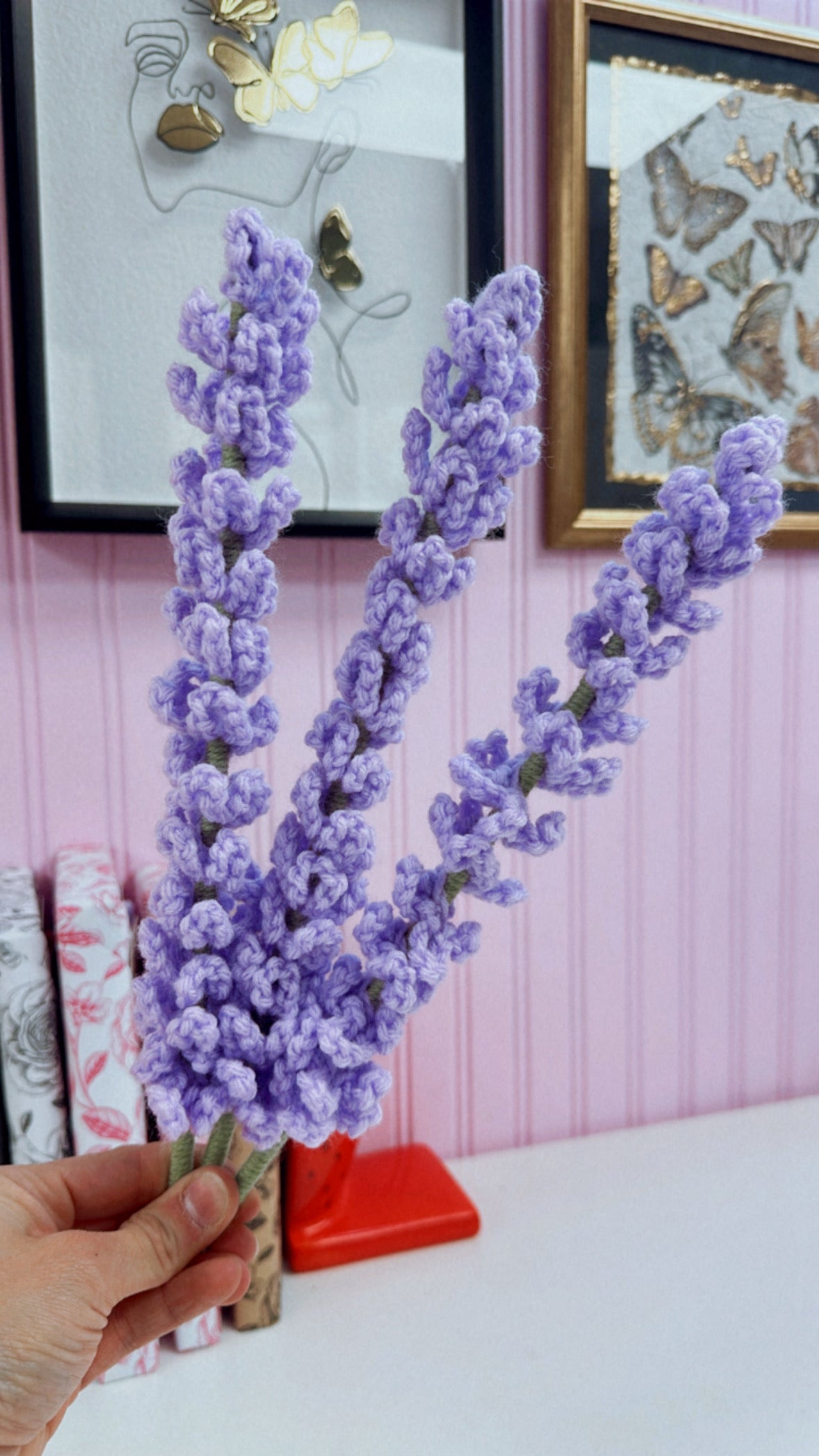 Crochet Light Lavender Flower (1)