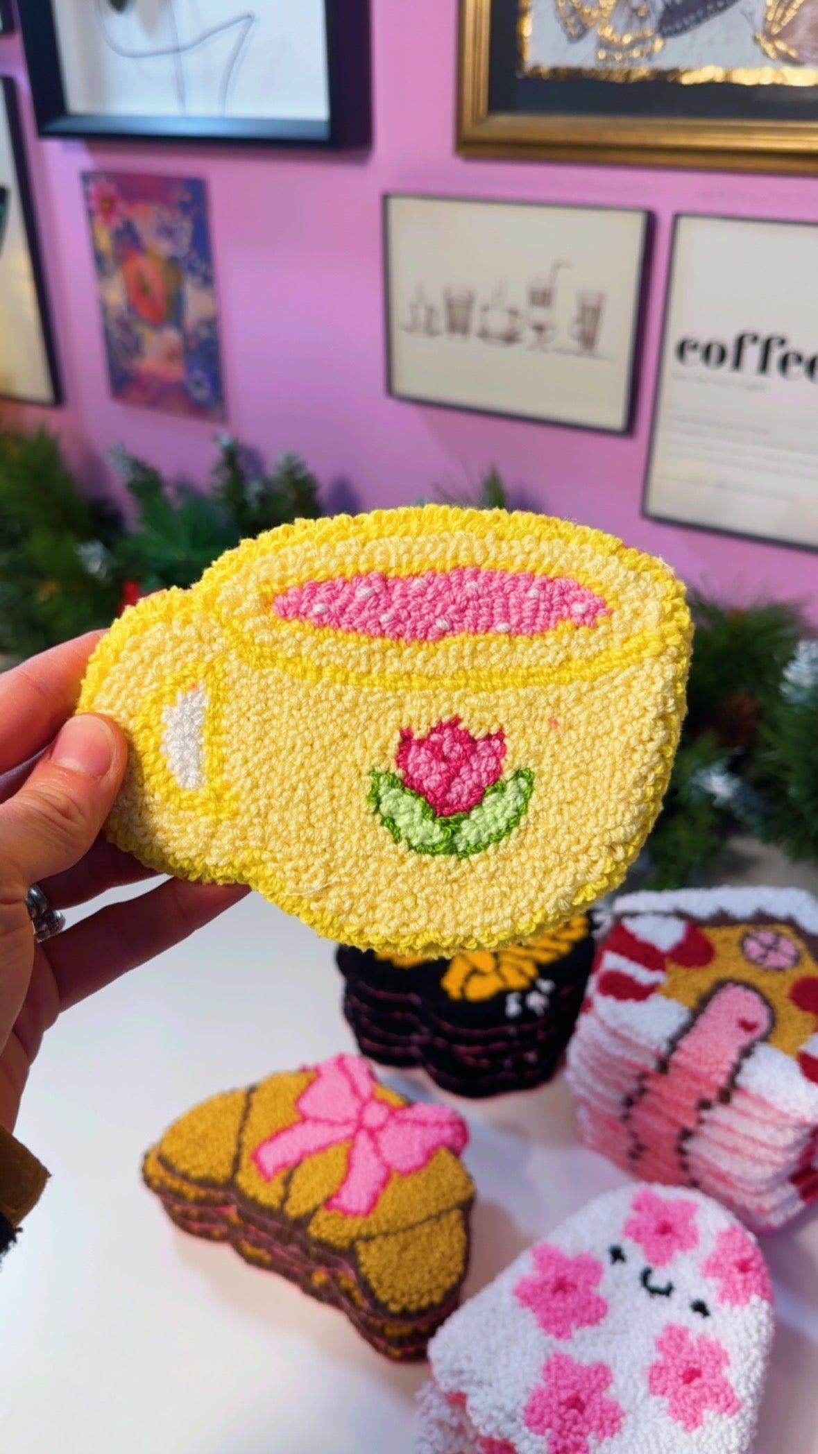 Let’s Have Tea Mug Rug Coaster