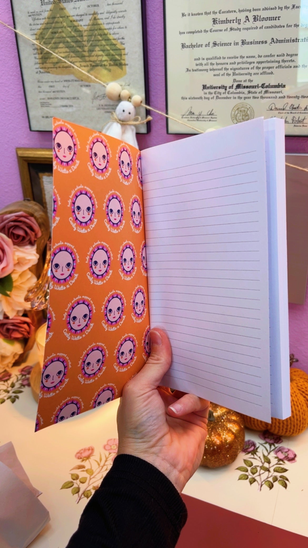 Celestial Cat Layflat Journal
