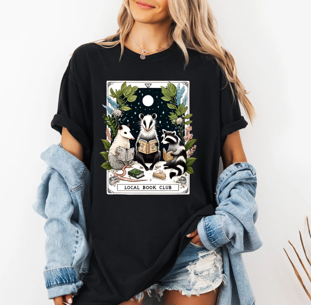 Local Book Club T-shirt (Heather Black)
