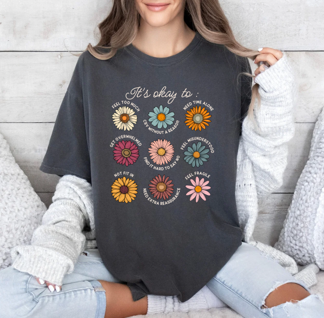 It’s Okay to.. T-shirt (Heather Grey)