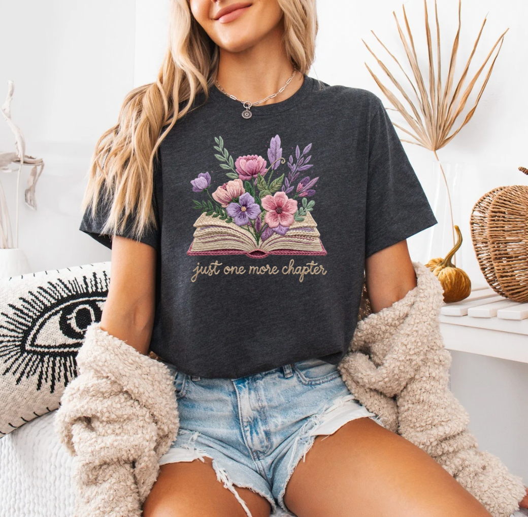 One More Chapter T-shirt (Heather Grey)