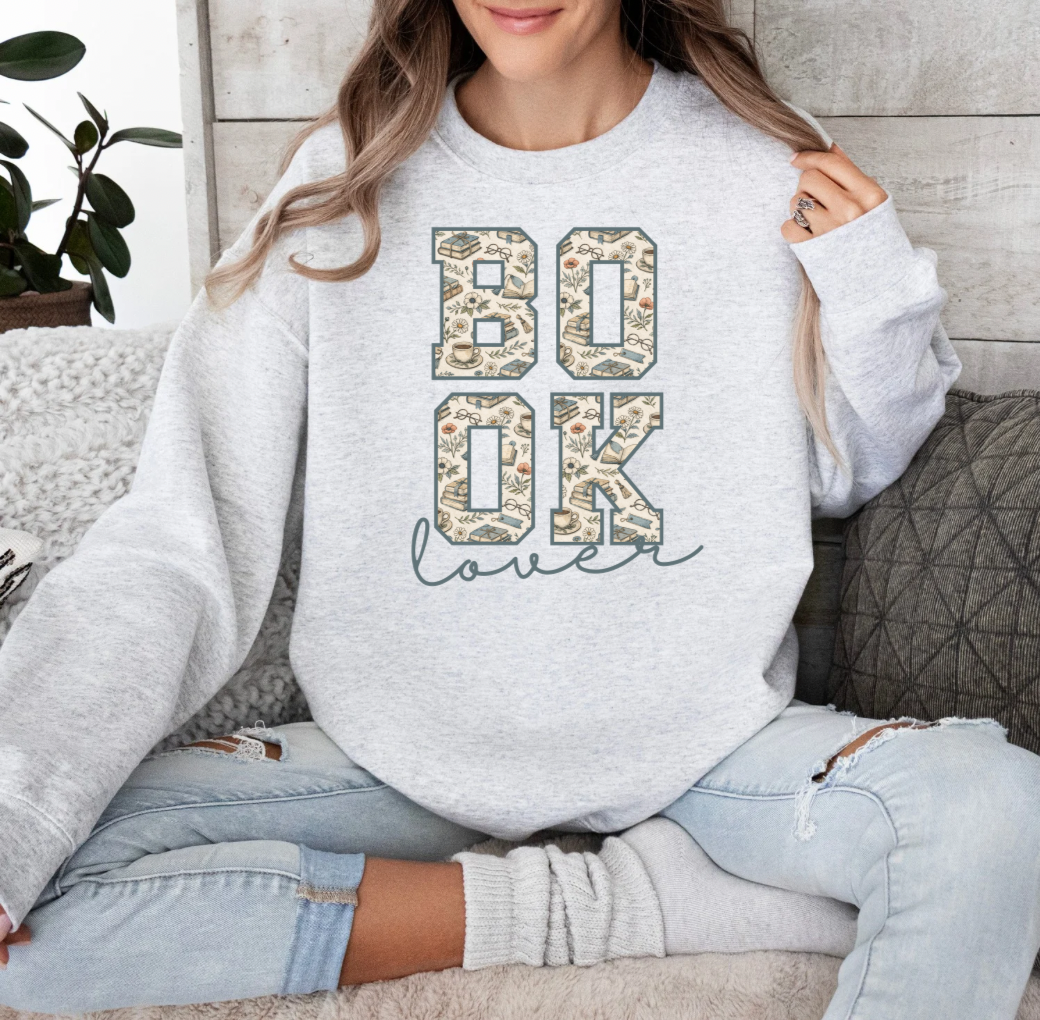 Book Lover Crewneck (Ash)