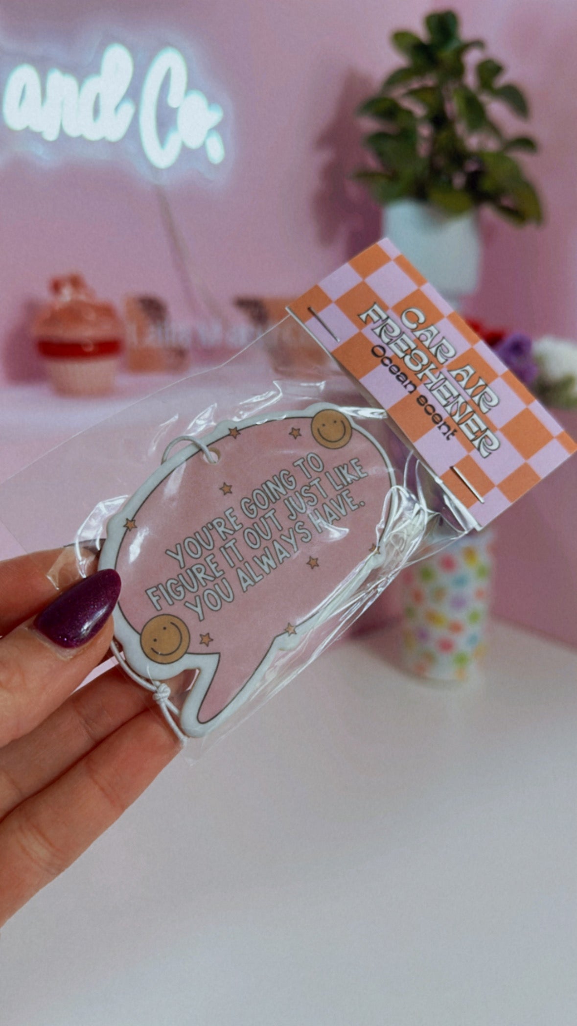 You are Going to Figure it Out! Car Freshener (ocean scent)