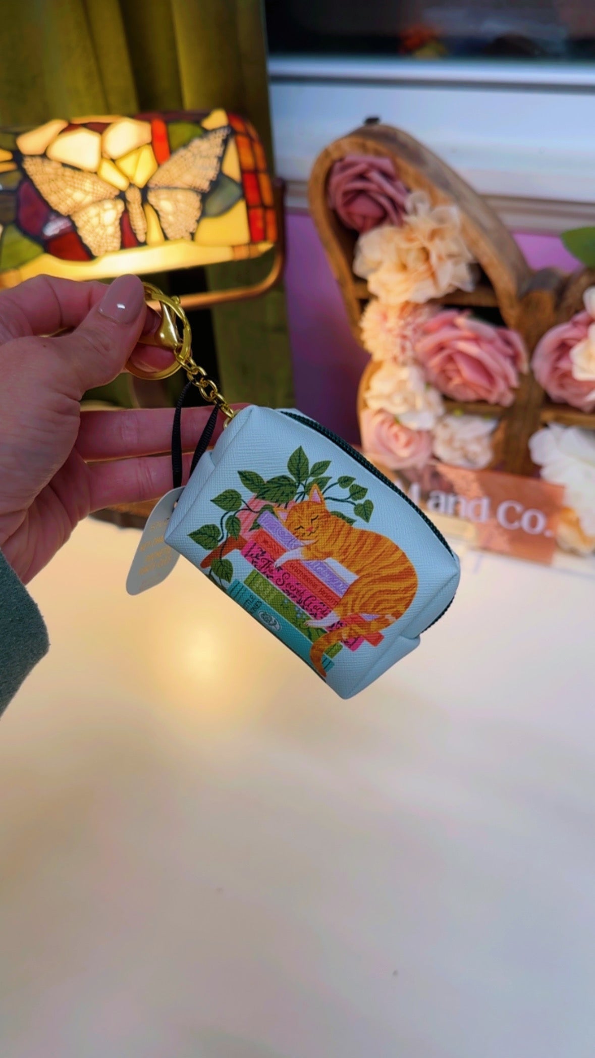 Cozy Reader Key Chain Pouch