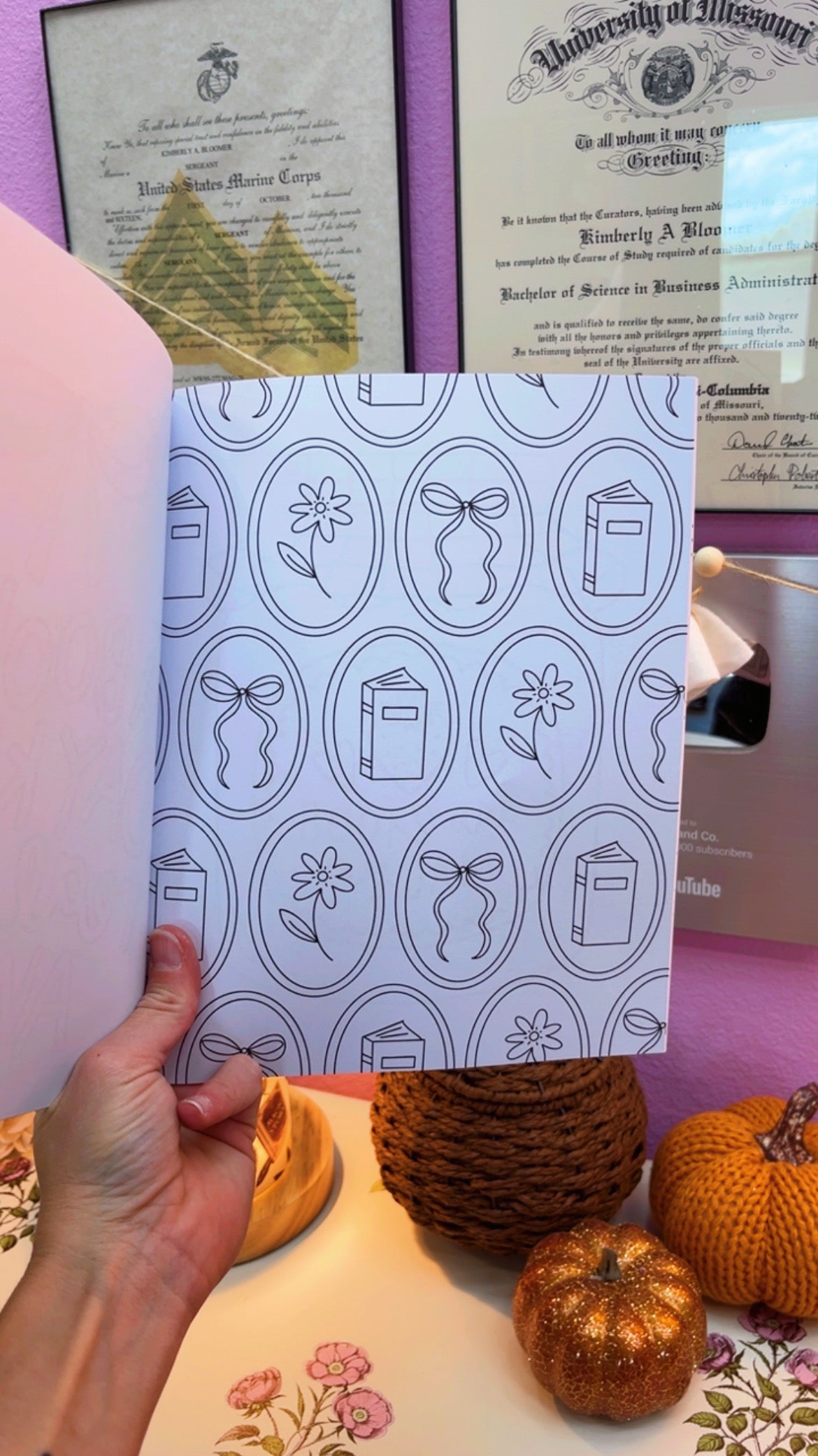Cozy Book Nook Coloring Book