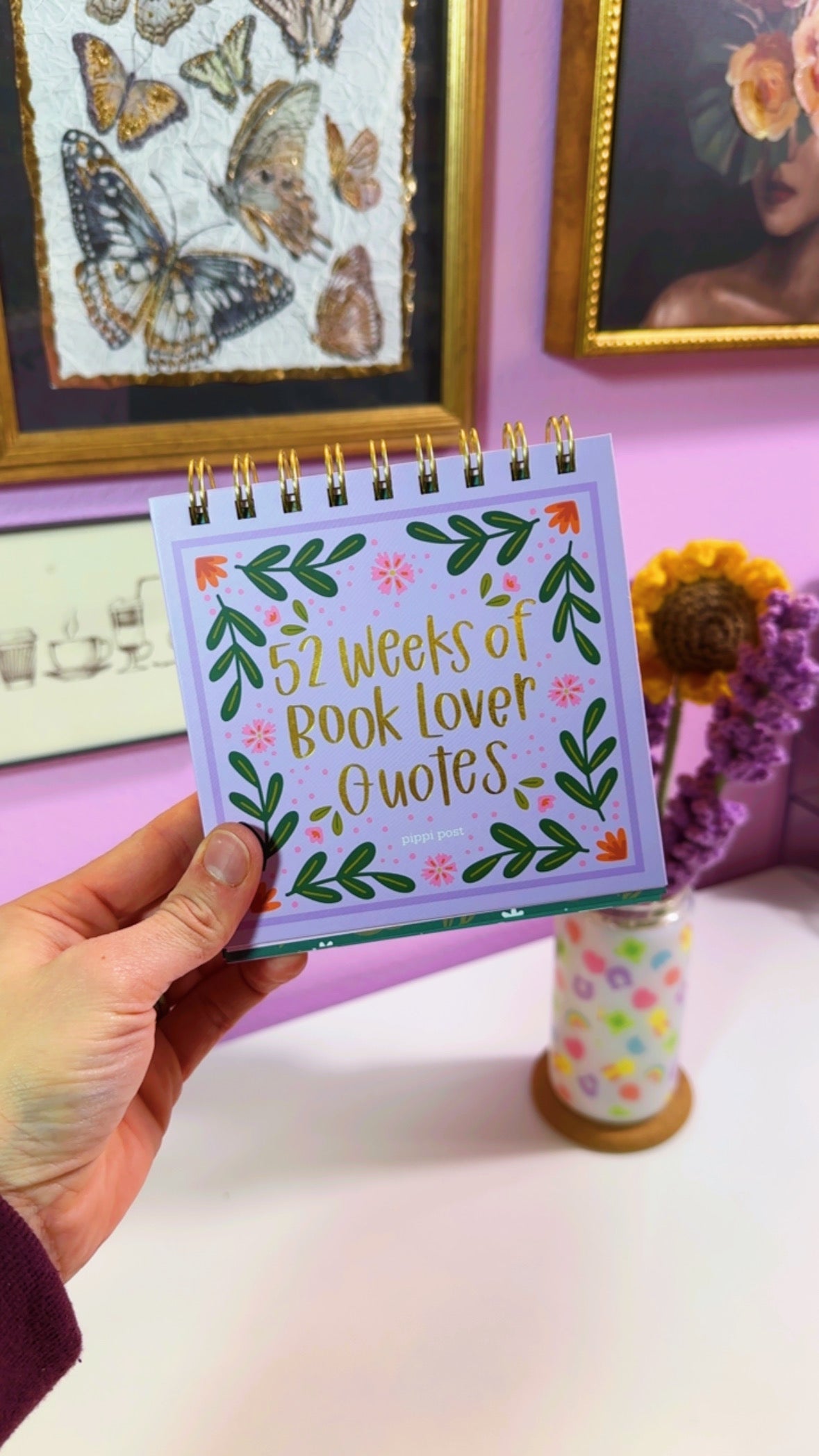 52 Weeks of Book Lover Quotes Flip Book
