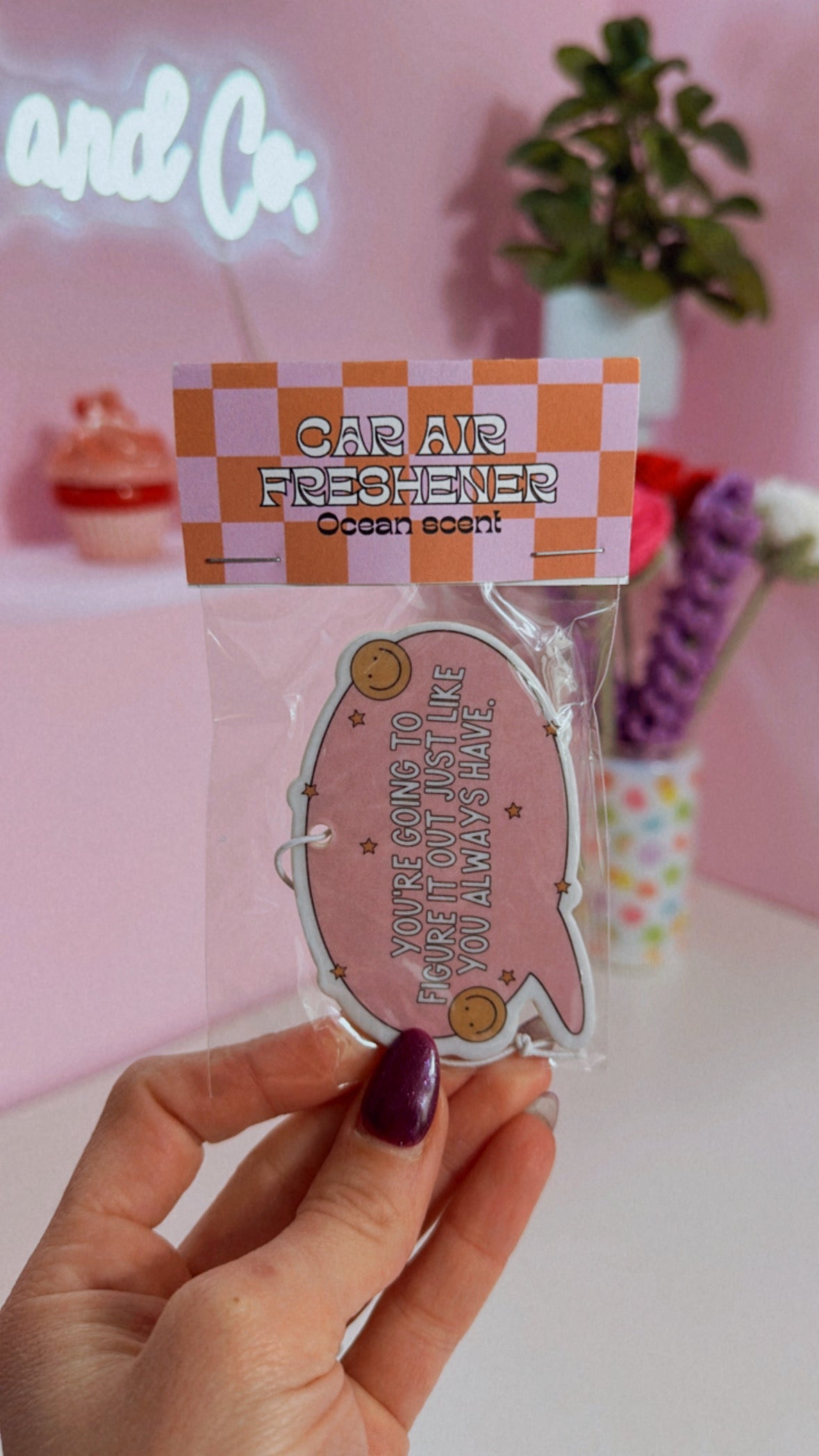 You are Going to Figure it Out! Car Freshener (ocean scent)