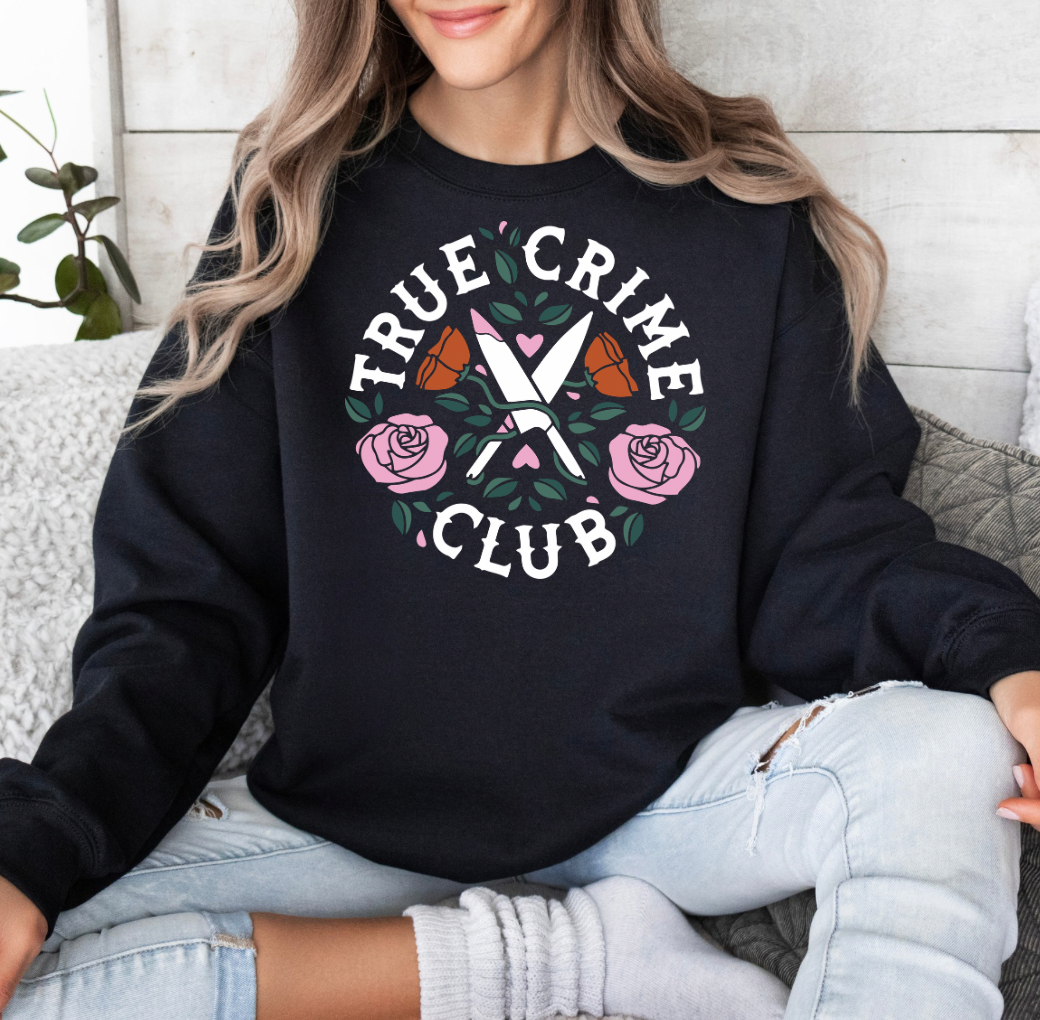 True Crime Club Crewneck (Black)