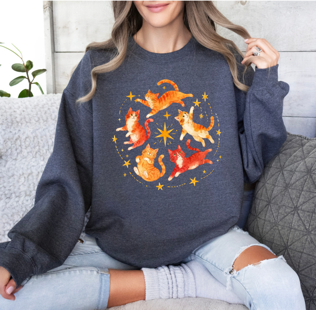 Celestial Cat Crewneck
