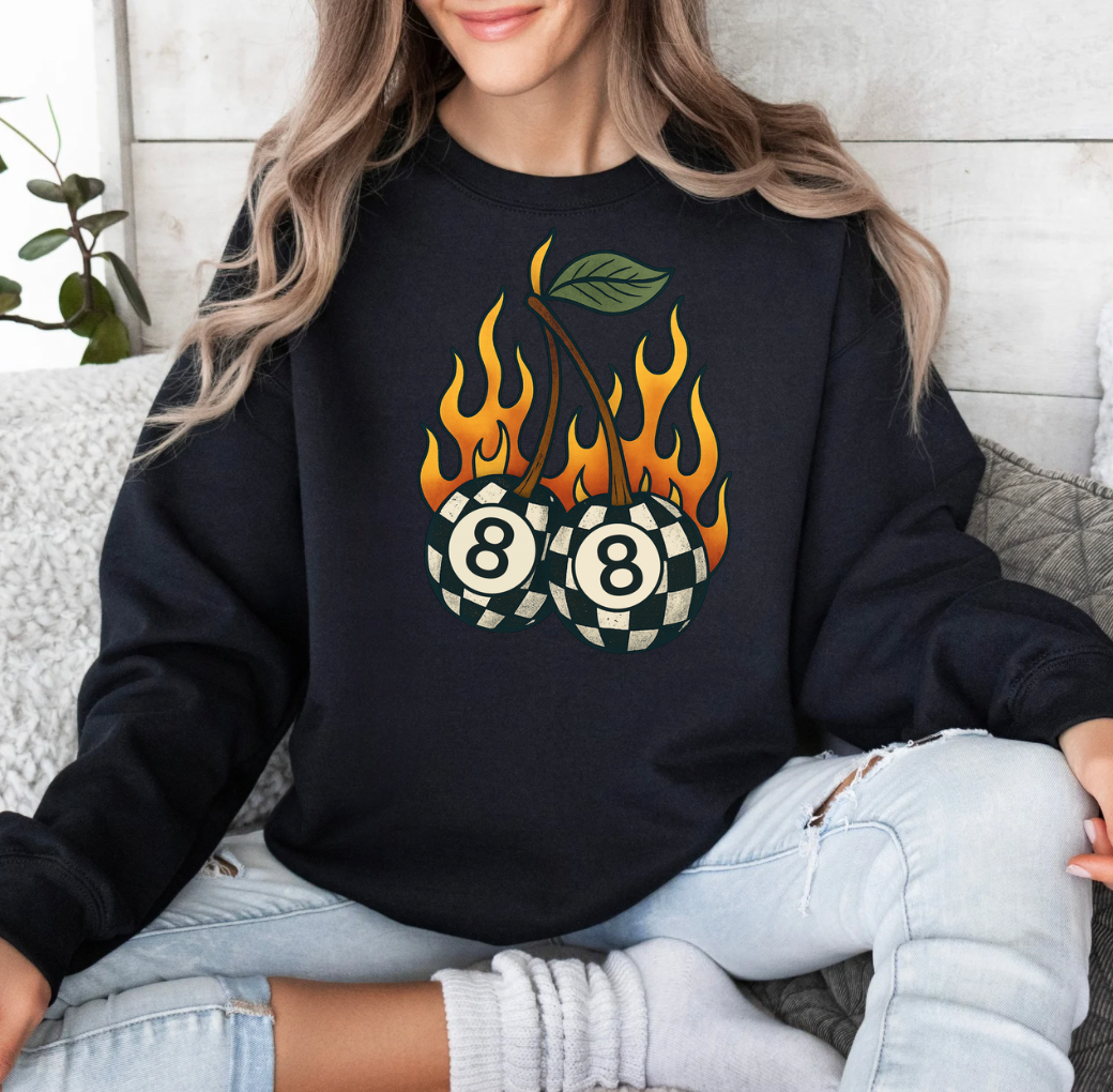 8 Ball Lucky Crewneck (Black)