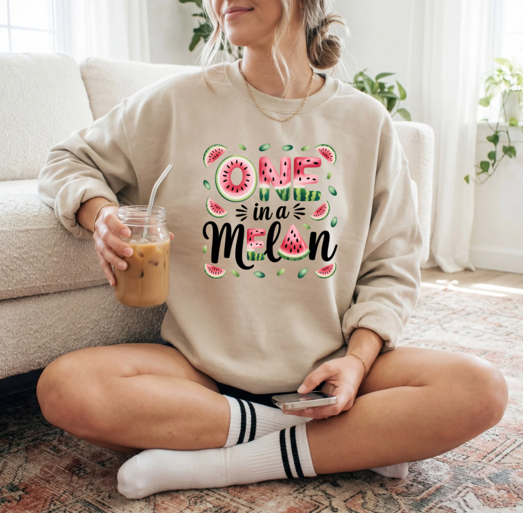 One in a Melon Crewneck (Sand)