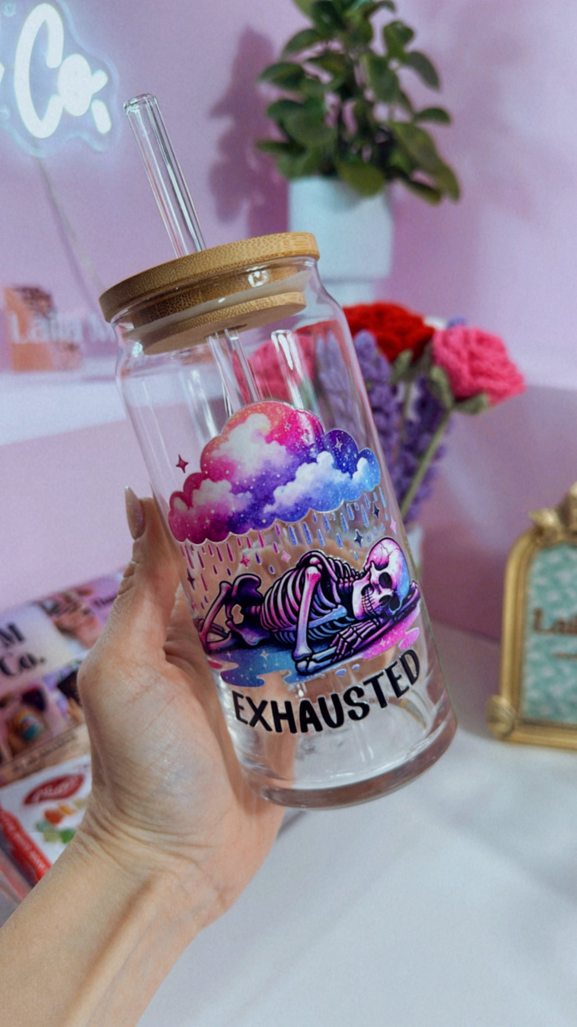Exhausted 20 oz Glass Can