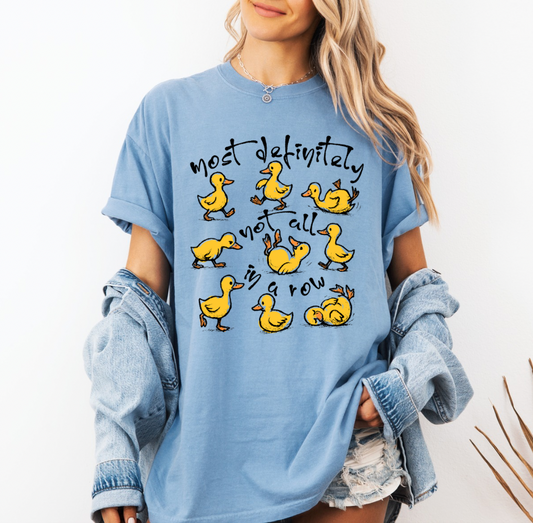 Ducks NOT in a Row T-shirt (Light Blue)