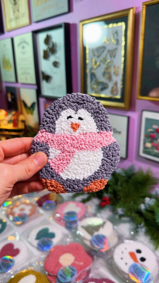Baby Penguin Handmade Coaster