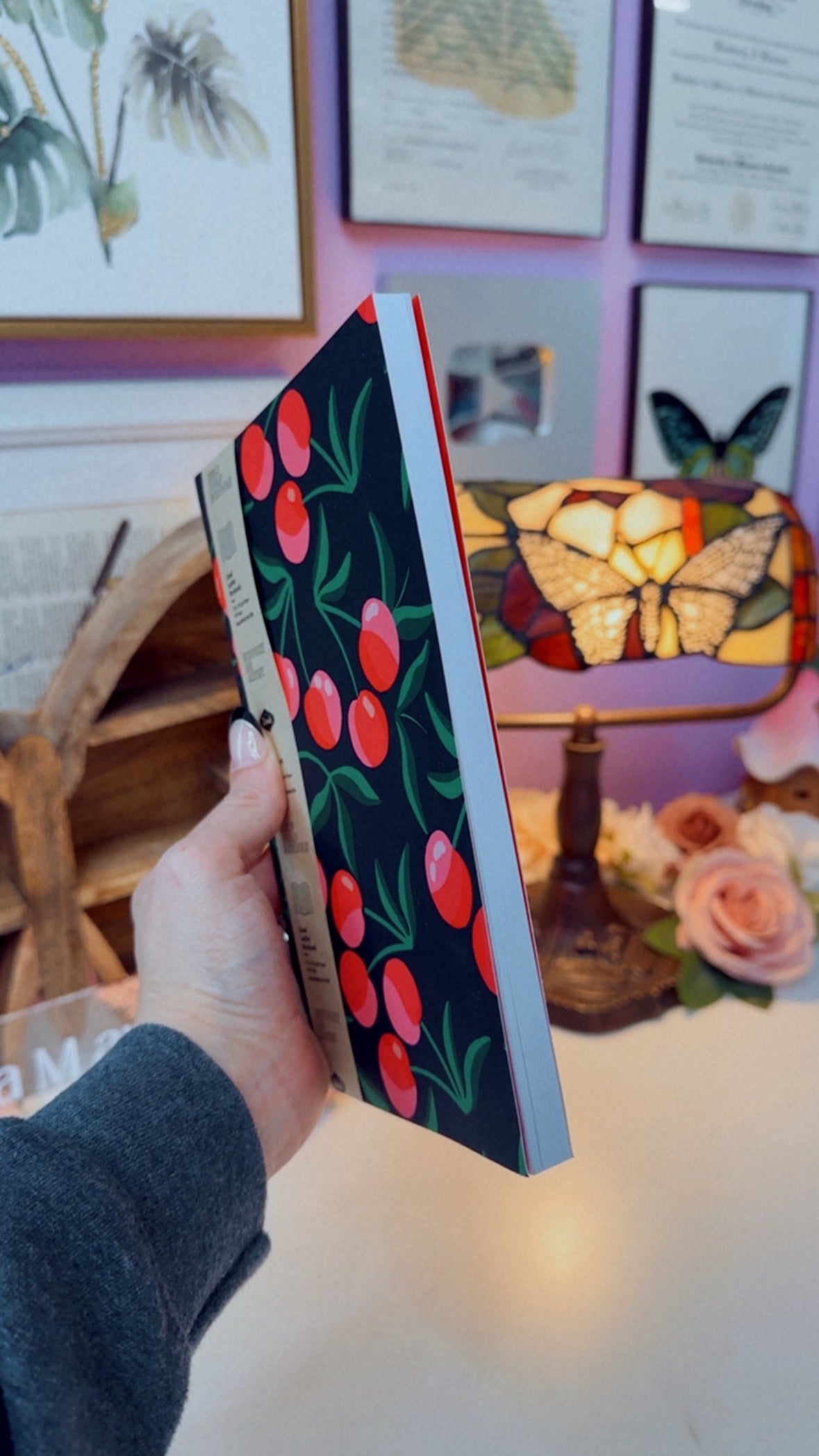 Cherries Layflat Notebook