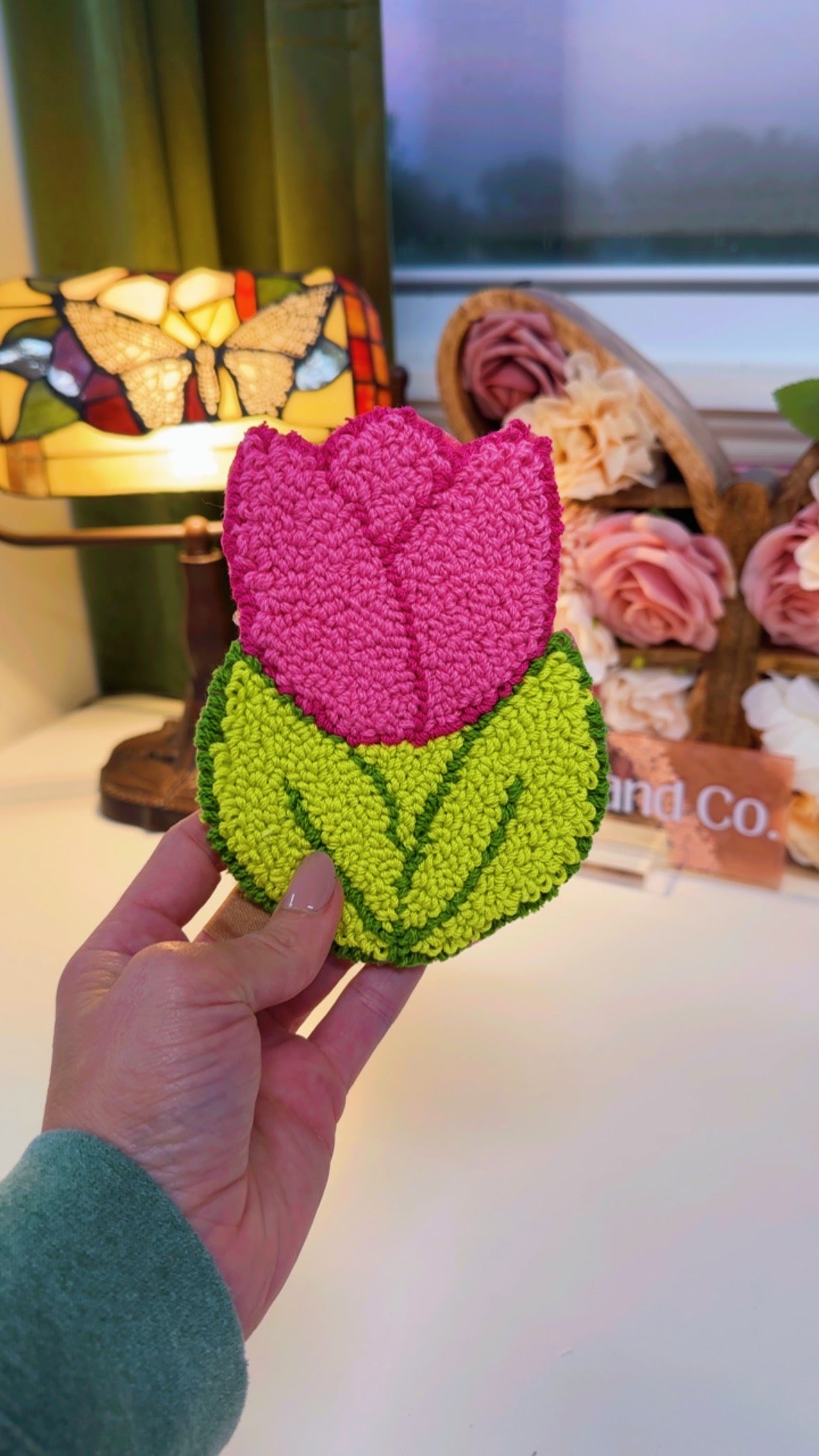 Tulip Mug Rug Coaster
