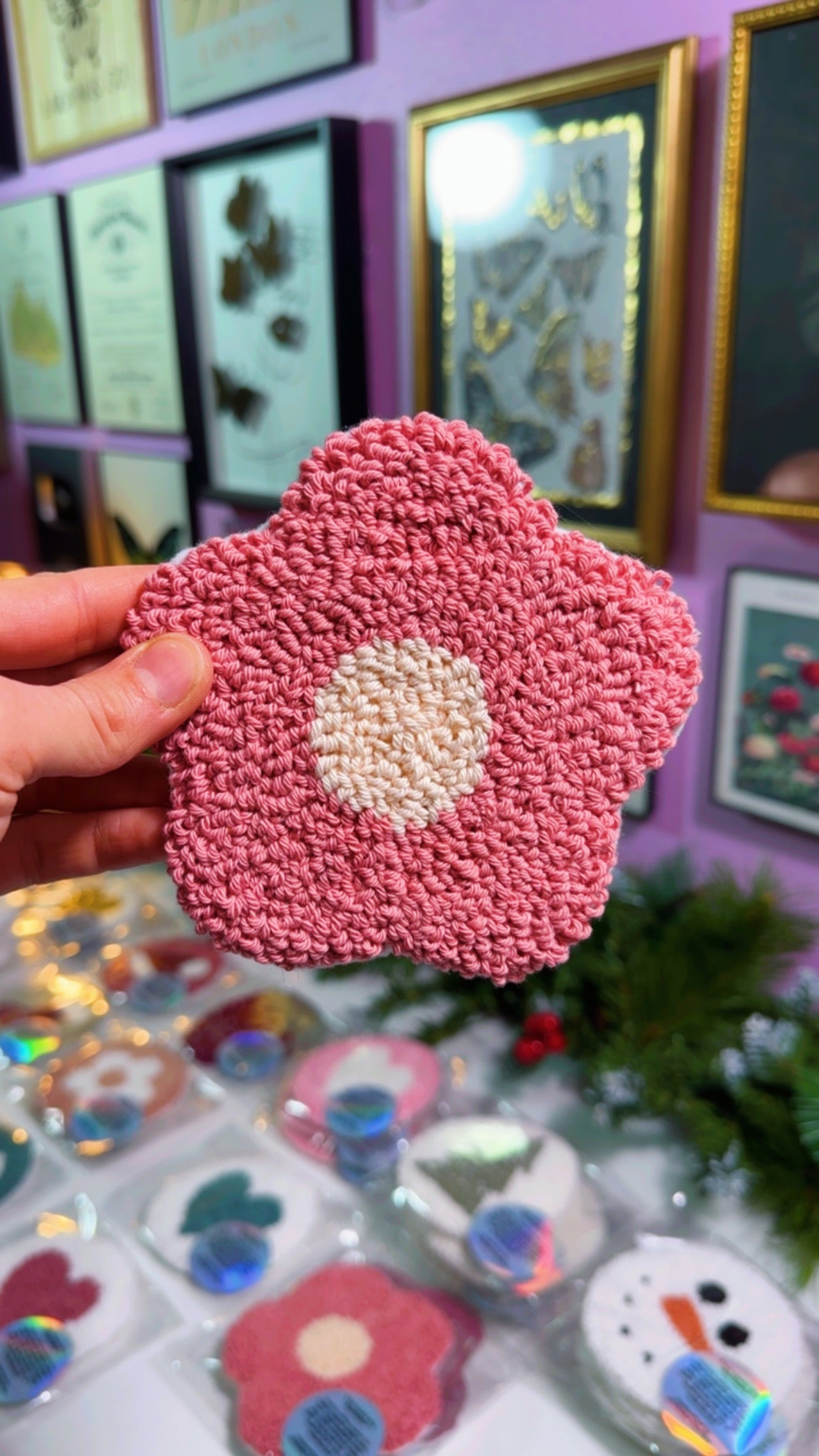 Flower petals Handmade Coaster