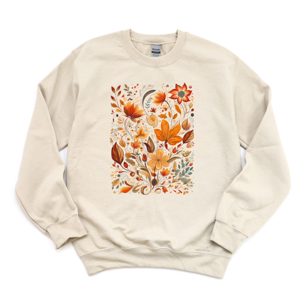 Fall Floral Crewneck