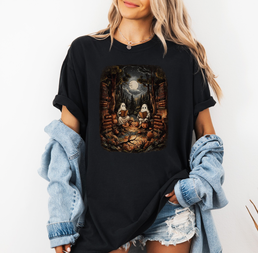 Reading by the Fire t-shirt (black)