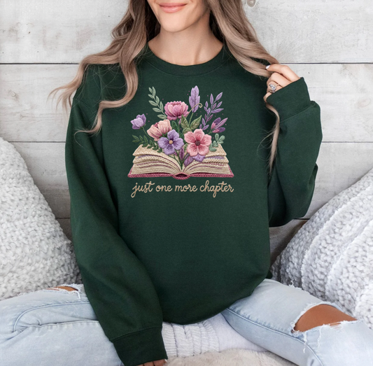 One More Chapter Crewneck (Forest)