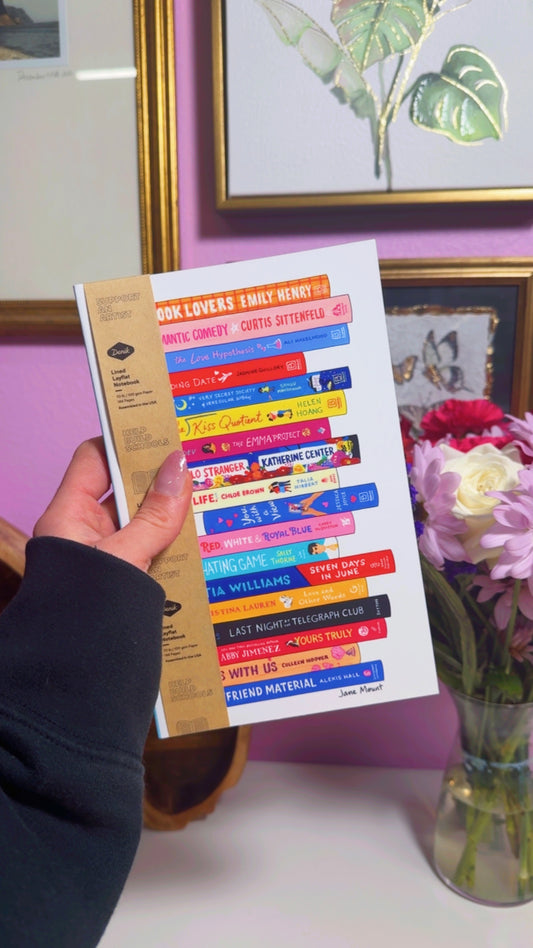 Modern Romance Books Layflat Notebook