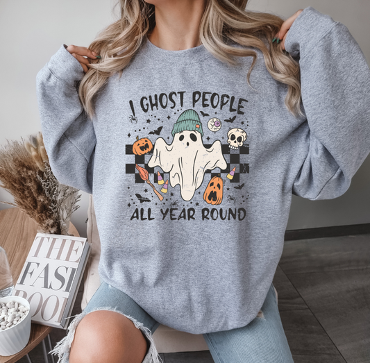 I Ghost People Crewneck (Grey)