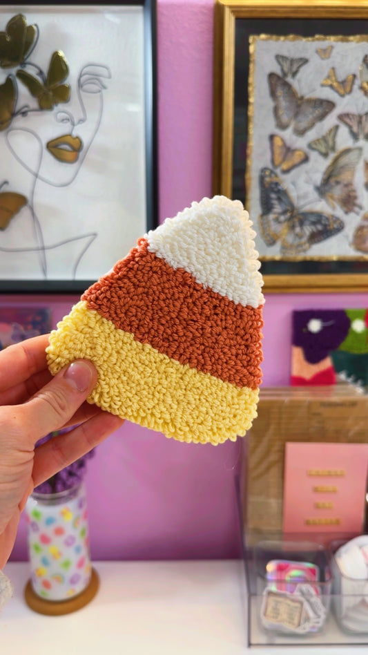 Candy Corn Handmade Coaster