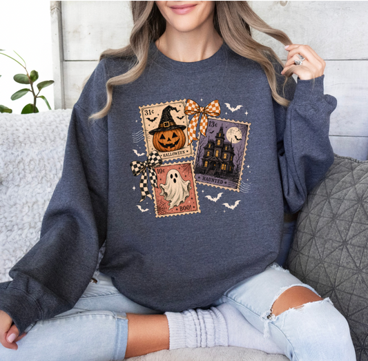Spooky Stamps Crewneck