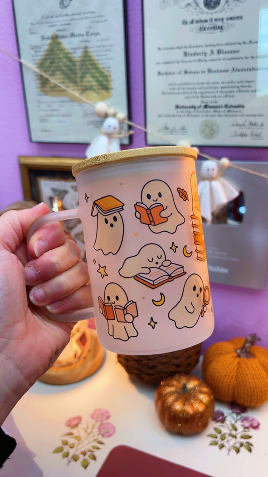 Reading Ghosts Glass Mug