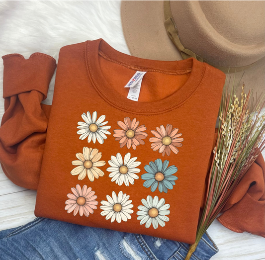 Fall Daisies Crewneck