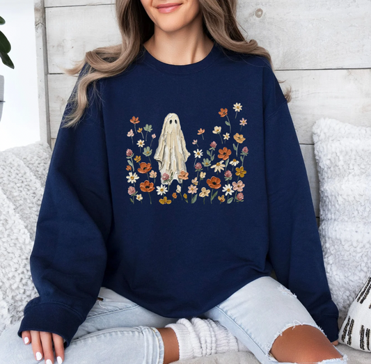 Frolicking Ghost Crewneck (Navy)