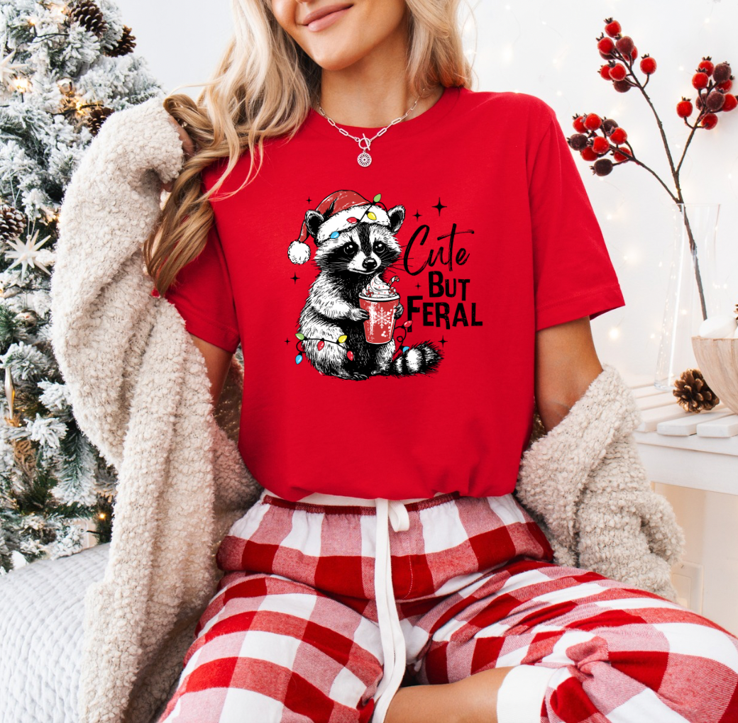 Cute but Feral T-shirt (Red)