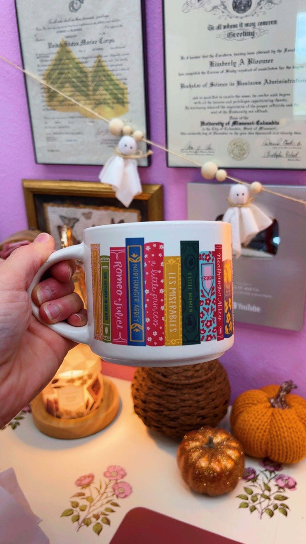 Bookish Coffee Mug 14 oz (White)