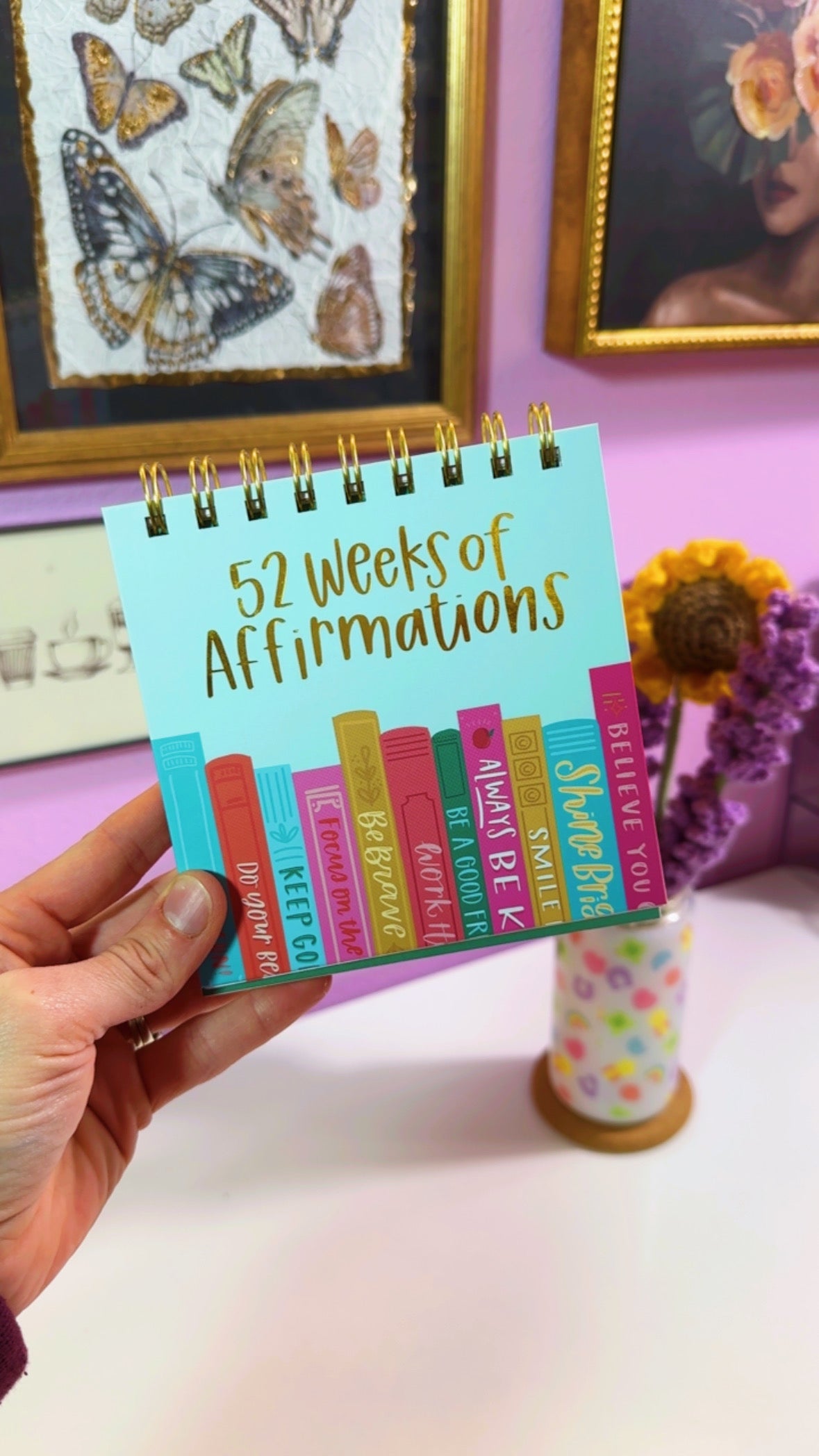52 Weeks of Affirmations Quotes Flip Book